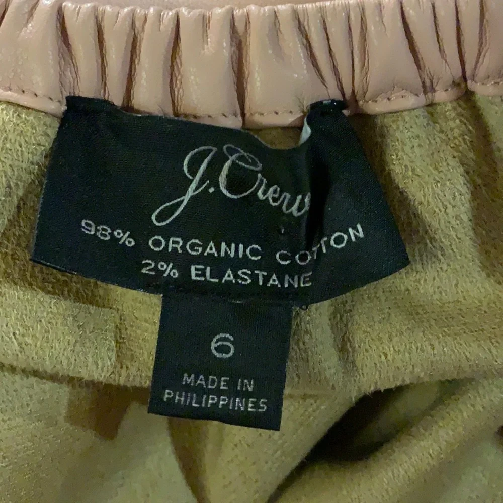 J.Crew faux leather puff-sleeve open-back  top